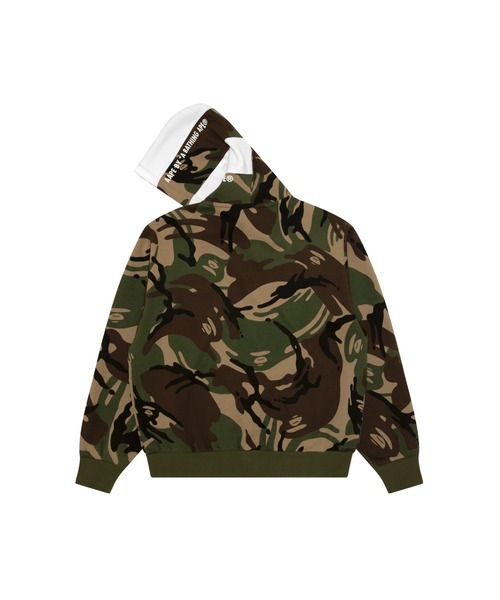 AAPE BY A BATHING APE（エーエイプバイアベイシングエイプ）の「AAPE BUTTON HOODIE(camouflage)（パーカー・メンズ・グリーン系その他2・MEDIUM/SMALL/X-LARGE/LARGE）」の2枚目の写真