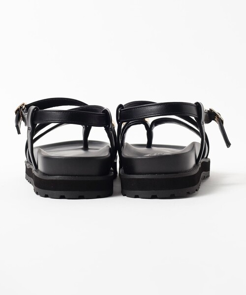 BEAMS HEART(ビームスハート)の「サムリング フットベット サンダル(サンダル・レディース・ブラック/オフホワイト・LARGE/MEDIUM/SMALL)」の3枚目の写真