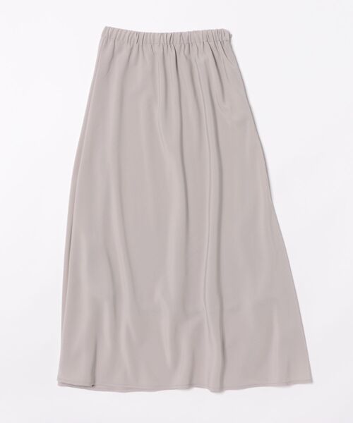 Doux archives（ドゥアルシーヴ）の「マットサテンナロースカート（スカート・レディース・グレイッシュベージュ/ブラック/ブルー・MEDIUM/SMALL）」の2枚目の写真
