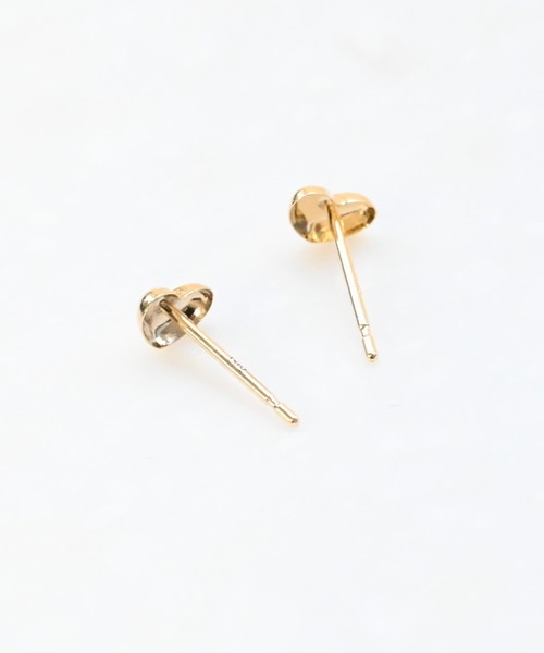 sowi(ソーイ)の「K10YG/PG ぷっくり ハート ミニピアス(ピアス(両耳用)・レディース・ゴールド/ピンク・フリ-)」の7枚目の写真