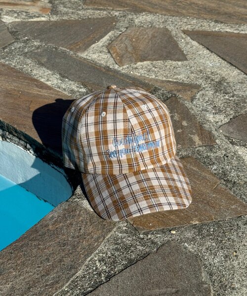 CIAOPANIC TYPY（チャオパニックティピー）の「【UNISEX】チェック柄ロゴキャップ（ハット・メンズ・ブラック/グレー/ベージュ・ONE SIZE）」の5枚目の写真