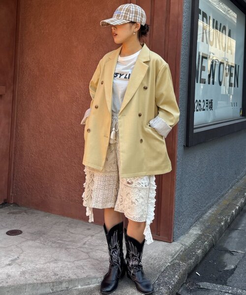 CIAOPANIC TYPY（チャオパニックティピー）の「【UNISEX】チェック柄ロゴキャップ（ハット・メンズ・ブラック/グレー/ベージュ・ONE SIZE）」の8枚目の写真