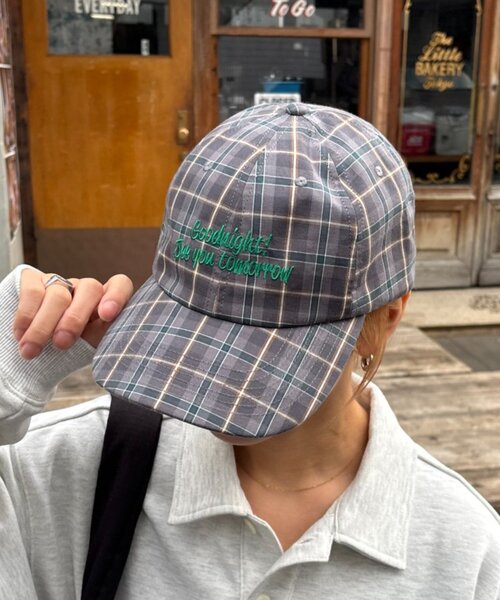 CIAOPANIC TYPY（チャオパニックティピー）の「【UNISEX】チェック柄ロゴキャップ（ハット・メンズ・ブラック/グレー/ベージュ・ONE SIZE）」の10枚目の写真