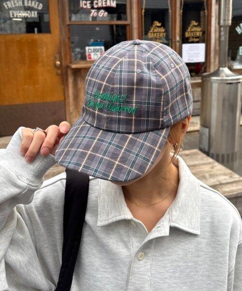 CIAOPANIC TYPY（チャオパニックティピー）の「【UNISEX】チェック柄ロゴキャップ（ハット・メンズ・ブラック/グレー/ベージュ・ONE SIZE）」の11枚目の写真