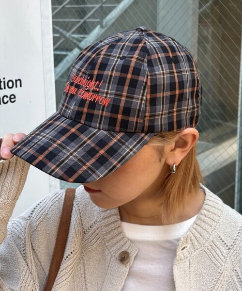 CIAOPANIC TYPY（チャオパニックティピー）の「【UNISEX】チェック柄ロゴキャップ（ハット・メンズ・ブラック/グレー/ベージュ・ONE SIZE）」の13枚目の写真