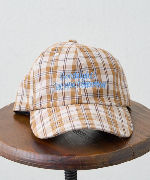 CIAOPANIC TYPY（チャオパニックティピー）の「【UNISEX】チェック柄ロゴキャップ（ハット・メンズ・ブラック/グレー/ベージュ・ONE SIZE）」の15枚目の写真