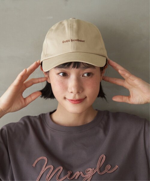 LBC（エルビーシー）の「ツイルロゴ刺繍キャップ（キャップ・レディース・ブラック/ブラウン/チャコール/ベージュ・FREE）」の4枚目の写真
