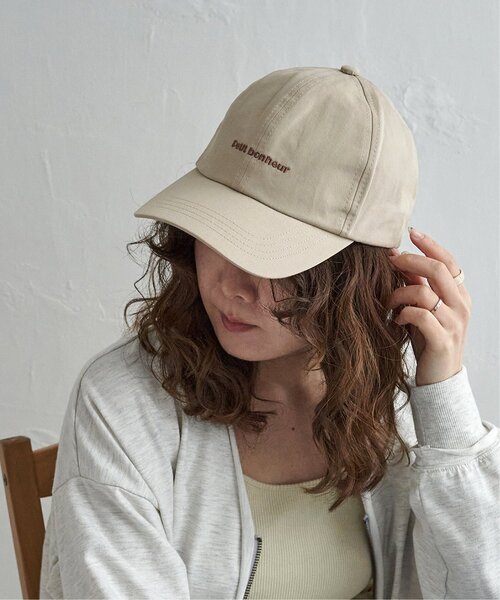 LBC（エルビーシー）の「ツイルロゴ刺繍キャップ（キャップ・レディース・ブラック/ブラウン/チャコール/ベージュ・FREE）」の5枚目の写真