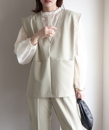 sin.ca（シンカ）の「Vネックベスト（ベスト）」