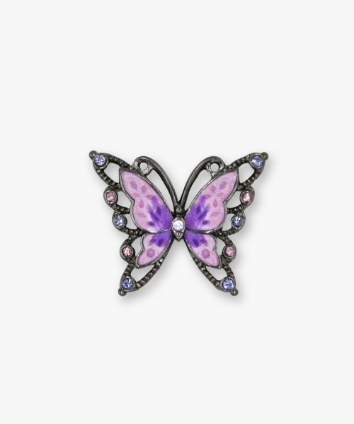 ANNA SUI(アナスイ)の「蝶モチーフ ピアス(ピアス(両耳用)・レディース・パープル・ONE SIZE)」の2枚目の写真