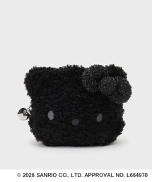 ハローキティコラボ（ハローキティコラボ）の「◆【ハローキティ】キラふわフェイス型シェルポーチ（ポーチ）」