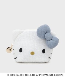 ハローキティコラボ（ハローキティコラボ）の「◆【ハローキティ】キラふわフェイス型シェルポーチ（ポーチ）」