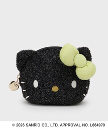 ハローキティコラボ（ハローキティコラボ）の「◆【ハローキティ】キラふわフェイス型シェルポーチ（ポーチ）」