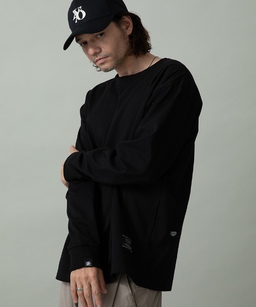 EGO TRIPPING（エゴトリッピング）の「mlt5591- HEAVYOUNCE TEE カットソー(666650)（Tシャツ/カットソー・メンズ・ブラック/ホワイト・50/48/46）」の2枚目の写真