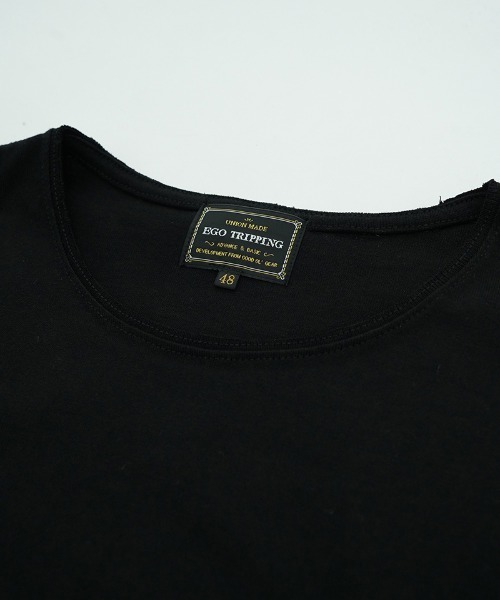 EGO TRIPPING（エゴトリッピング）の「mlt5591- HEAVYOUNCE TEE カットソー(666650)（Tシャツ/カットソー・メンズ・ブラック/ホワイト・50/48/46）」の6枚目の写真