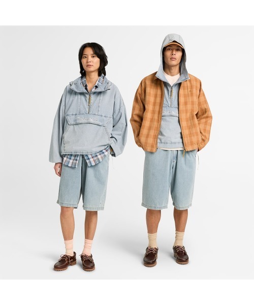 96年製 Timberland ヘビーフランネルアノラック アノラック ジャケット ユニセックス（パーカー）｜Timberland