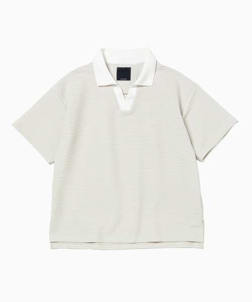 meanswhile(ミーンズワイル)の「Uneven Anonymous S/S Game SH(シャツ/ブラウス・メンズ・ブラック系/ホワイト・1(S)/2(M)/3(L))」の1枚目の写真