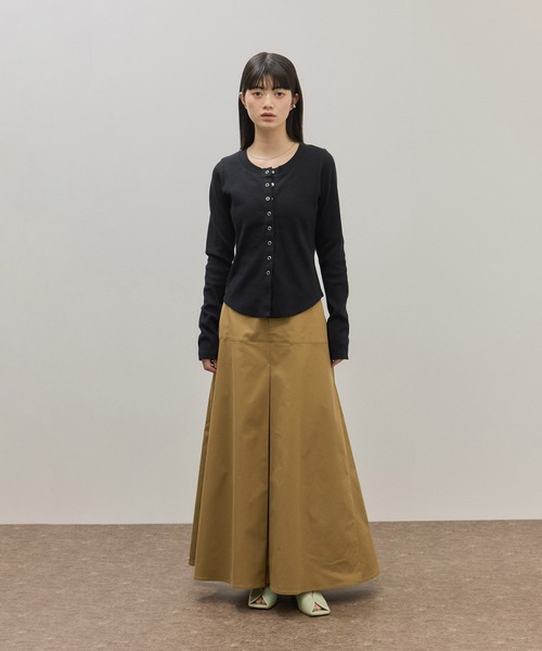 ADAM ET ROPE'(アダムエロペ)の「ワイドロングスカート(スカート・レディース・ダークブラウン/ベージュ系その他・36/38)」の19枚目の写真