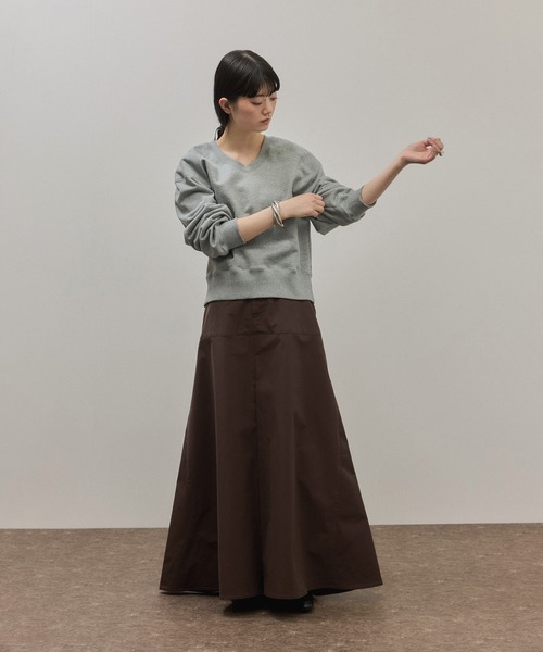 ADAM ET ROPE'(アダムエロペ)の「ワイドロングスカート(スカート・レディース・ダークブラウン/ベージュ系その他・36/38)」の20枚目の写真