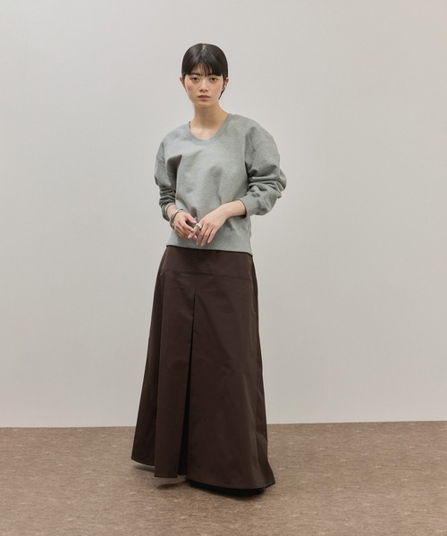 ADAM ET ROPE'(アダムエロペ)の「ワイドロングスカート(スカート・レディース・ダークブラウン/ベージュ系その他・36/38)」の21枚目の写真