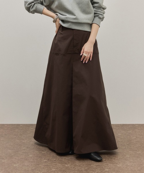 ADAM ET ROPE'(アダムエロペ)の「ワイドロングスカート(スカート・レディース・ダークブラウン/ベージュ系その他・36/38)」の22枚目の写真