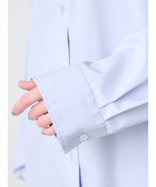 SORIN(ソリン )の「Off Shoulder Shirt Tunic/オフショルダーシャツチュニック(シャツ/ブラウス・レディース・ライトブルー/ストライプ/ホワイト・38)」の17枚目の写真