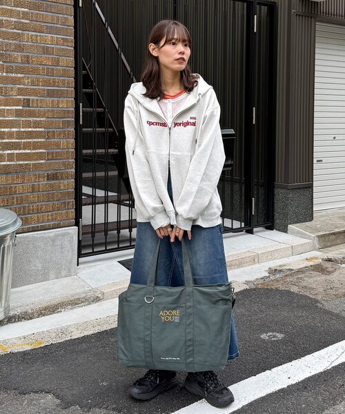 CPCM(シーピーシーエム)の「【ASUKA's企画】キャンバスロゴトート(トートバッグ・レディース・ネイビー/アイボリー/グリーン・FREE)」の15枚目の写真
