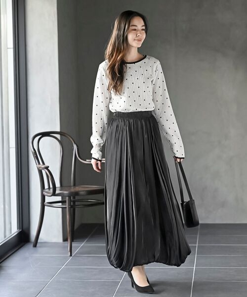 rps(アールピーエス)の「配色ふくれジャガードアソートカットソー(Tシャツ/カットソー・レディース・ホワイト系その他2/オフホワイト・フリー)」の9枚目の写真