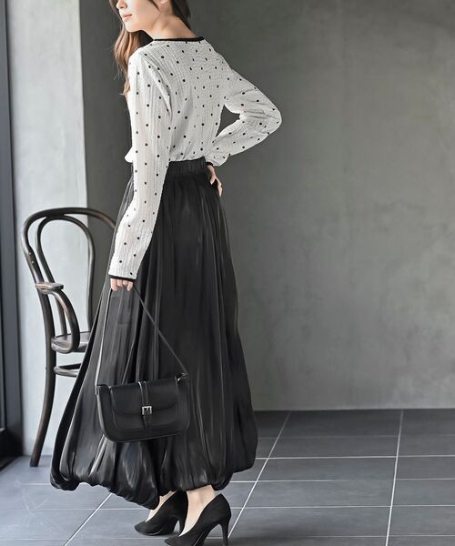 rps(アールピーエス)の「配色ふくれジャガードアソートカットソー(Tシャツ/カットソー・レディース・ホワイト系その他2/オフホワイト・フリー)」の11枚目の写真