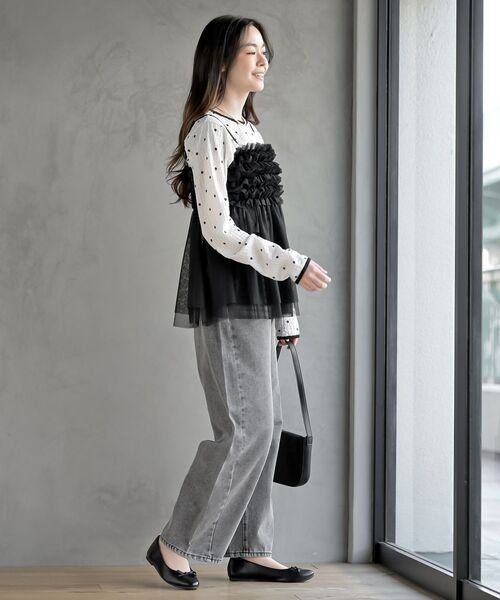 rps(アールピーエス)の「配色ふくれジャガードアソートカットソー(Tシャツ/カットソー・レディース・ホワイト系その他2/オフホワイト・フリー)」の17枚目の写真