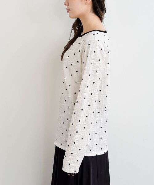 rps(アールピーエス)の「配色ふくれジャガードアソートカットソー(Tシャツ/カットソー・レディース・ホワイト系その他2/オフホワイト・フリー)」の19枚目の写真