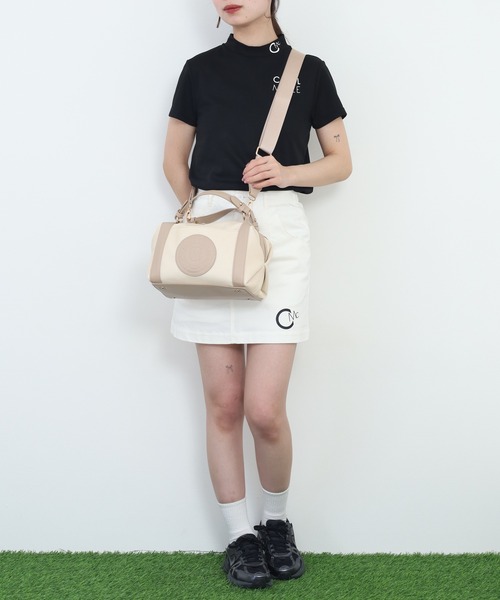 CECIL McBEE(セシルマクビー)の「Emblem Shoulder Bag(ボストンバッグ・レディース・ホワイト/ピンク/ベージュ・F)」の16枚目の写真
