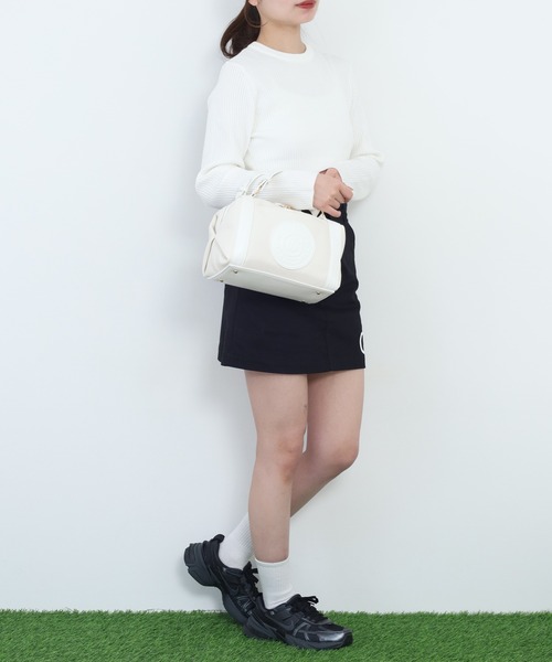 CECIL McBEE(セシルマクビー)の「Emblem Shoulder Bag(ボストンバッグ・レディース・ホワイト/ピンク/ベージュ・F)」の10枚目の写真