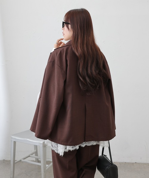 COLONY 2139（コロニートゥーワンスリーナイン）の「裾レースイレヘムTシャツ（Tシャツ/カットソー・レディース・オフホワイト/ブラック・FREE）」の6枚目の写真