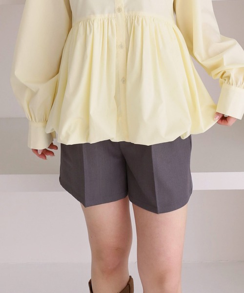 archives(アルシーヴ)の「【ONかわ】ウォッシャブルベルト付きショートパンツ(その他パンツ・レディース・ブラック/ベージュ/グレー・MEDIUM)」の3枚目の写真