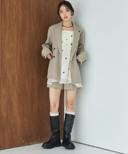 archives(アルシーヴ)の「【ONかわ】ウォッシャブルベルト付きショートパンツ(その他パンツ・レディース・ブラック/ベージュ/グレー・MEDIUM)」の9枚目の写真