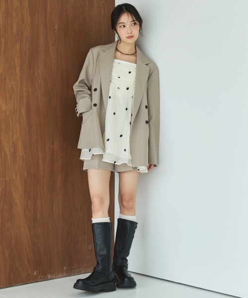 archives(アルシーヴ)の「【ONかわ】ウォッシャブルベルト付きショートパンツ(その他パンツ・レディース・ブラック/ベージュ/グレー・MEDIUM)」の11枚目の写真