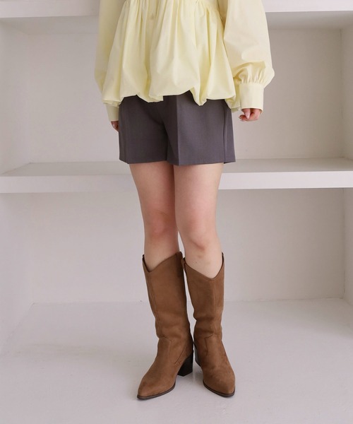 archives(アルシーヴ)の「【ONかわ】ウォッシャブルベルト付きショートパンツ(その他パンツ・レディース・ブラック/ベージュ/グレー・MEDIUM)」の13枚目の写真