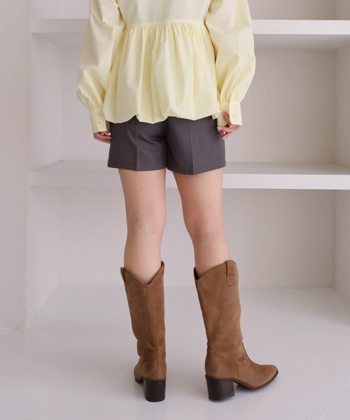 archives(アルシーヴ)の「【ONかわ】ウォッシャブルベルト付きショートパンツ(その他パンツ・レディース・ブラック/ベージュ/グレー・MEDIUM)」の14枚目の写真