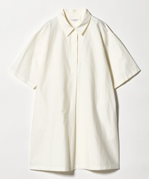 BEAUTY&YOUTH UNITED ARROWS（ビューティーアンドユースユナイテッドアローズ）の「コットンナイロン ミニ シャツワンピース（シャツワンピース・レディース・ホワイト/ライム/ブラック・FREE）」の2枚目の写真