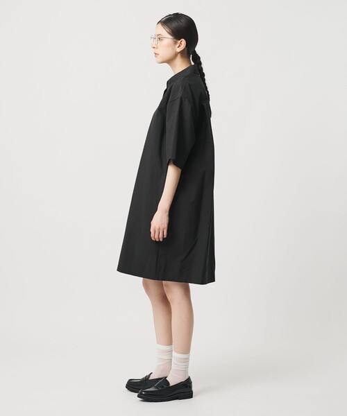 BEAUTY&YOUTH UNITED ARROWS（ビューティーアンドユースユナイテッドアローズ）の「コットンナイロン ミニ シャツワンピース（シャツワンピース・レディース・ホワイト/ライム/ブラック・FREE）」の6枚目の写真