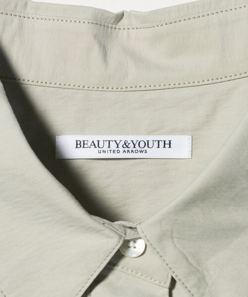 BEAUTY&YOUTH UNITED ARROWS（ビューティーアンドユースユナイテッドアローズ）の「コットンナイロン ミニ シャツワンピース（シャツワンピース・レディース・ホワイト/ライム/ブラック・FREE）」の20枚目の写真