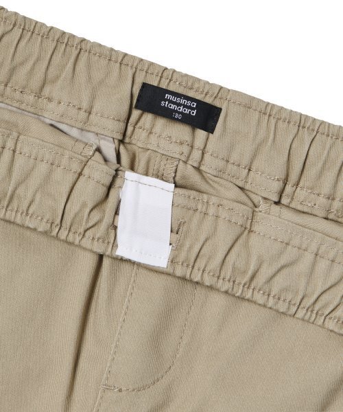 MUSINSA STANDARD KIDS（ムシンサスタンダードキッズ）の「コットンバンディングカーゴジョガーパンツ[ベージュ]（スウェットパンツ・レディース・その他・100/110/120/130/140/150/160）」の7枚目の写真