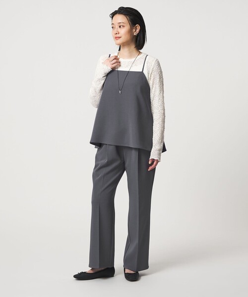 A DAY IN THE LIFE UNITED ARROWS(アデイインザライフユナイテッドアローズ)の「ツイルキャミ+パンツ ‐セットアイテム‐ <A DAY IN THE LIFE>(ワンピース・レディース・ブラック/ダークグレー/モカ・FREE)」の2枚目の写真