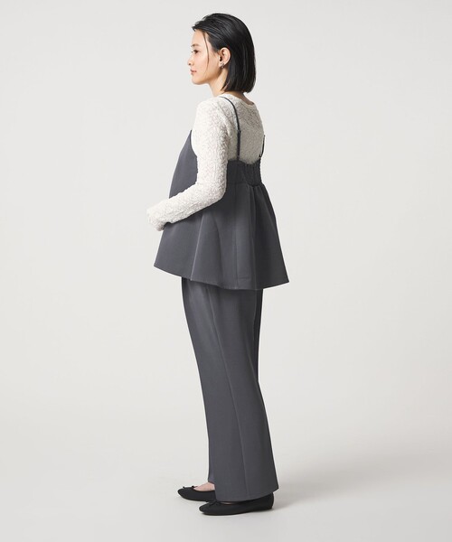 A DAY IN THE LIFE UNITED ARROWS(アデイインザライフユナイテッドアローズ)の「ツイルキャミ+パンツ ‐セットアイテム‐ <A DAY IN THE LIFE>(ワンピース・レディース・ブラック/ダークグレー/モカ・FREE)」の8枚目の写真