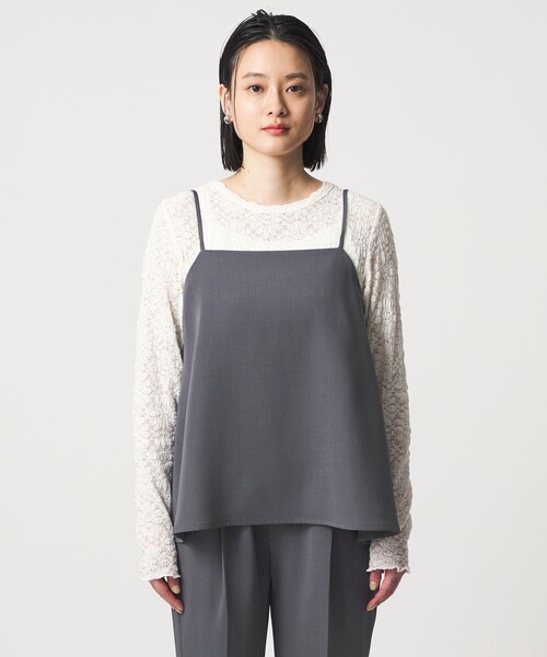 A DAY IN THE LIFE UNITED ARROWS(アデイインザライフユナイテッドアローズ)の「ツイルキャミ+パンツ ‐セットアイテム‐ <A DAY IN THE LIFE>(ワンピース・レディース・ブラック/ダークグレー/モカ・FREE)」の13枚目の写真