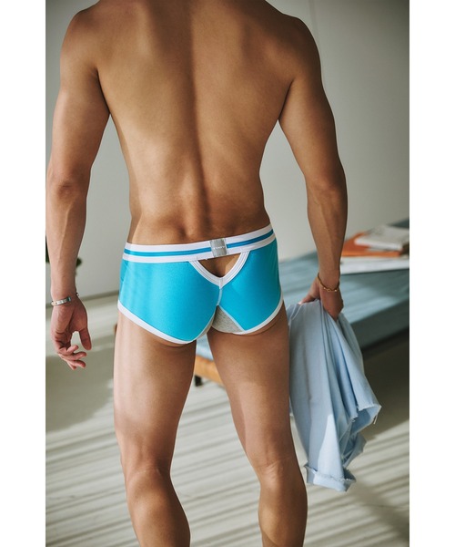 TOOT（トゥート）の「バック トライアングルホール nano（ボクサーパンツ・メンズ・チャコール/パープル/ターコイズブルー・MEDIUM/SMALL/X-LARGE/LARGE）」の3枚目の写真