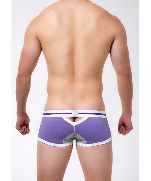 TOOT（トゥート）の「バック トライアングルホール nano（ボクサーパンツ・メンズ・チャコール/パープル/ターコイズブルー・MEDIUM/SMALL/X-LARGE/LARGE）」の4枚目の写真