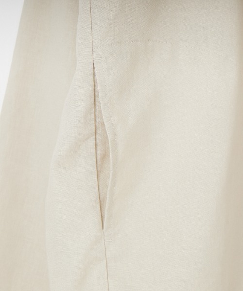 DANTON（ダントン）の「[DANTON/ダントン] Vネック リネンシャツカーディガン（シャツ/ブラウス・レディース・グレイッシュベージュ/ブラック/ピンク・40/42）」の8枚目の写真