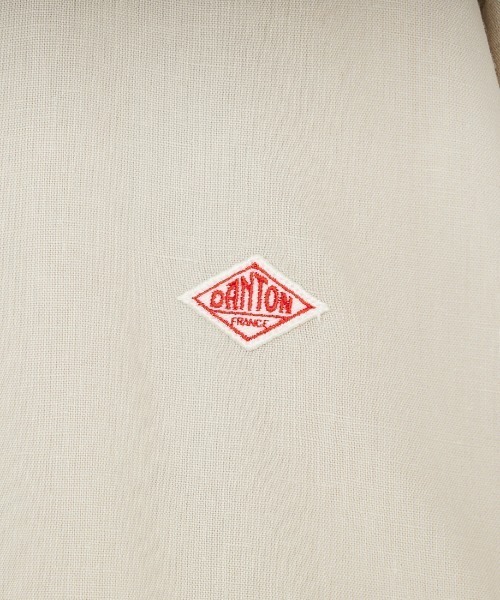 DANTON（ダントン）の「[DANTON/ダントン] Vネック リネンシャツカーディガン（シャツ/ブラウス・レディース・グレイッシュベージュ/ブラック/ピンク・40/42）」の10枚目の写真